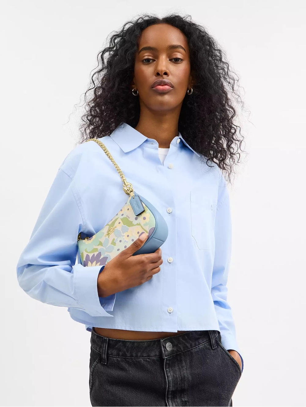 Coach Teri Mini Crossbody Bag With Floral Print - Picture 8 of 10